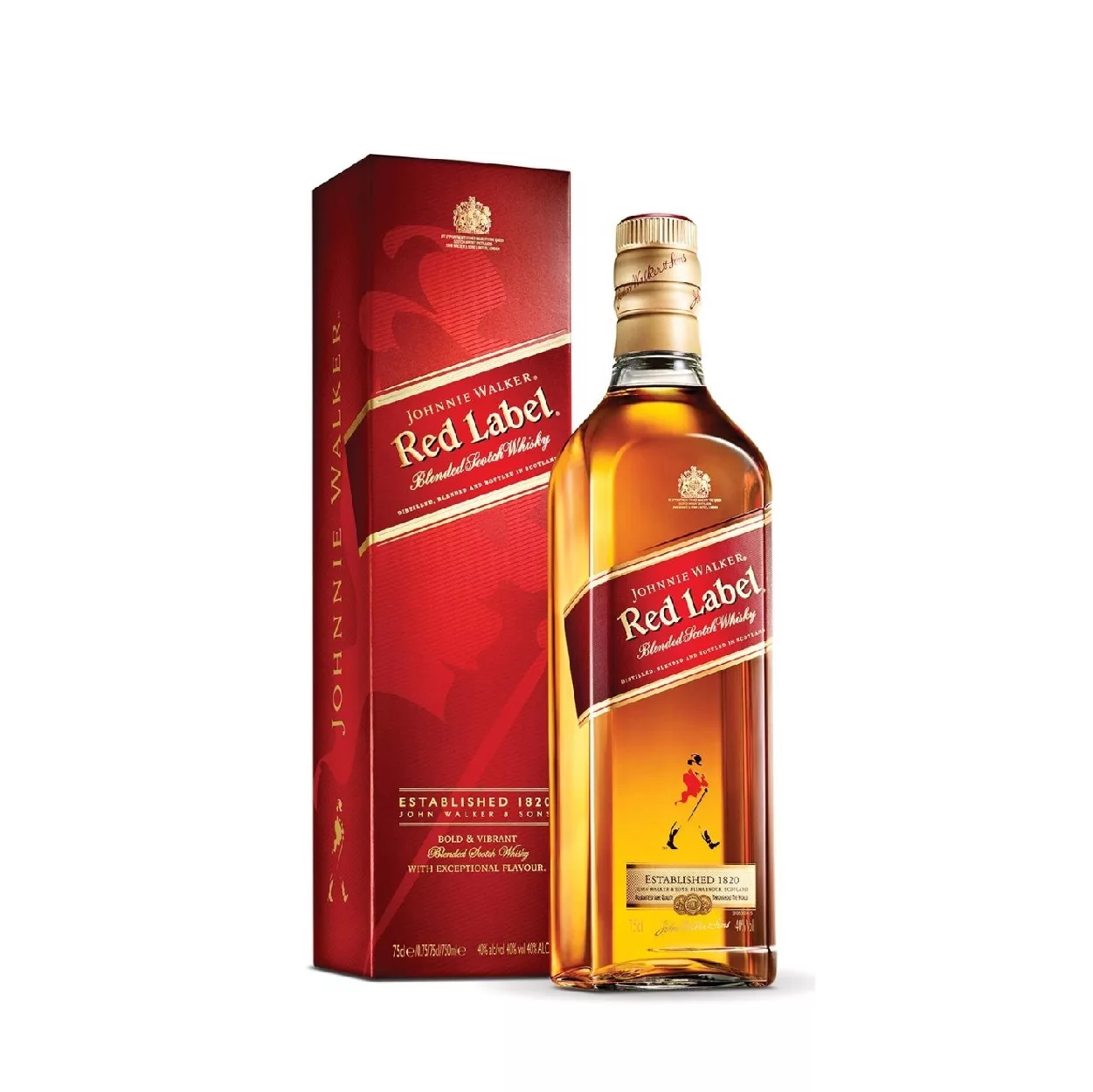 WHISKY JOHNNIE WALKER RED LABEL 750CC