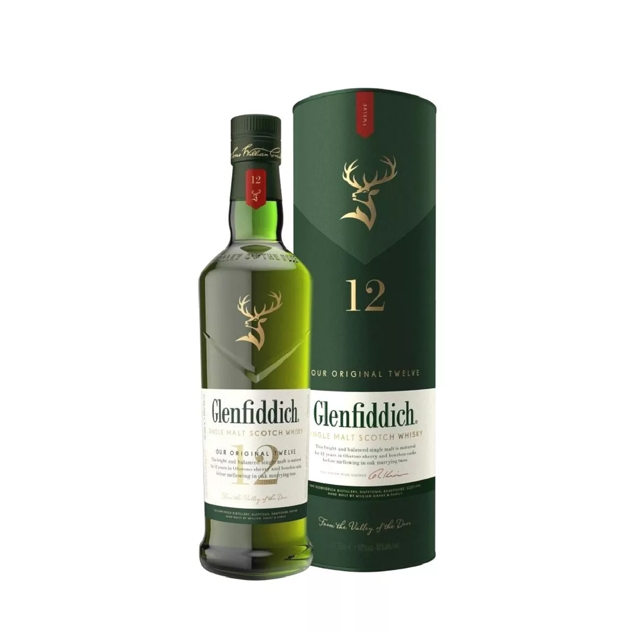 WHISKY GLENFIDDICH 12 AÑOS 750cc