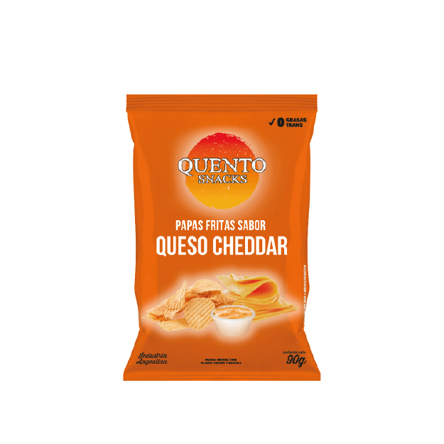 QUENTO PAPAS CHEDDAR 90G