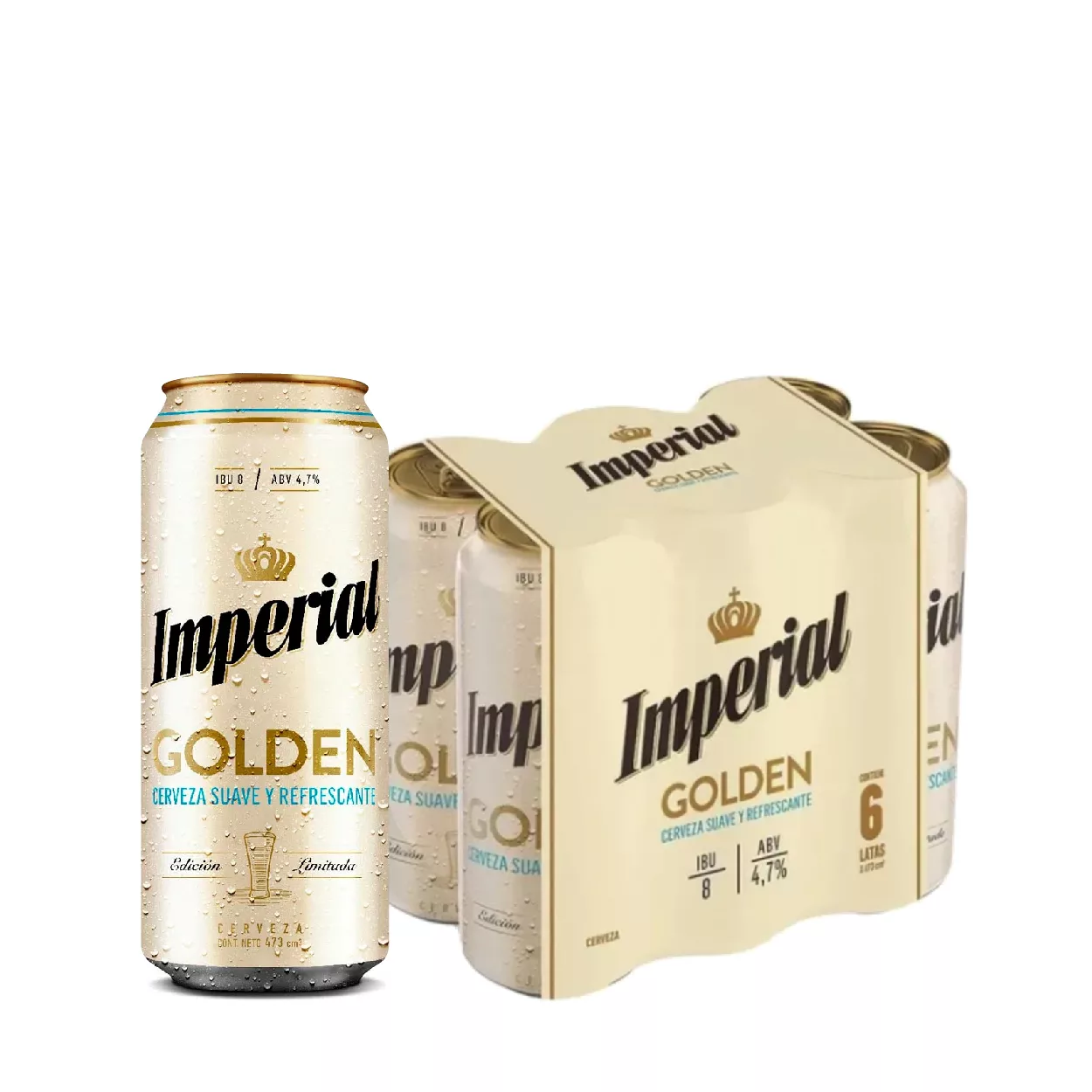 PACK 6 IMPERIAL GOLDEN  473CC