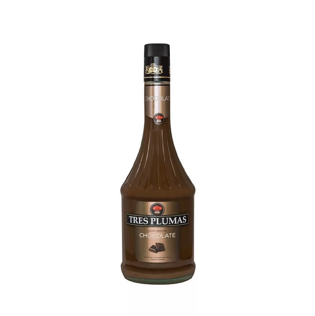 LICOR CHOCOLATE TRES PLUMAS 750CC