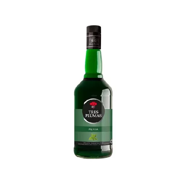 LICOR MENTA TRES PLUMAS 750cc