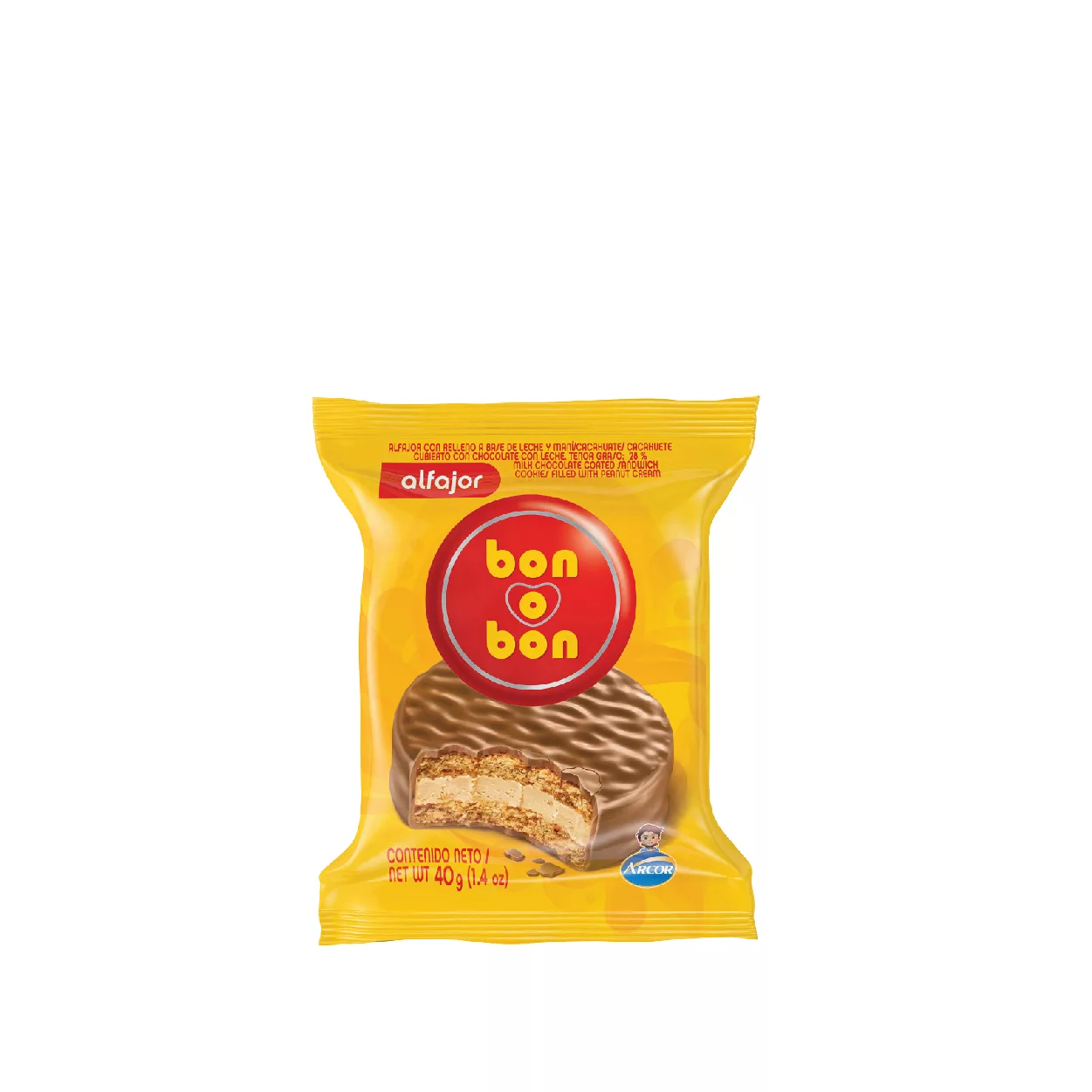 ALFAJOR BON O BON LECHE 40G