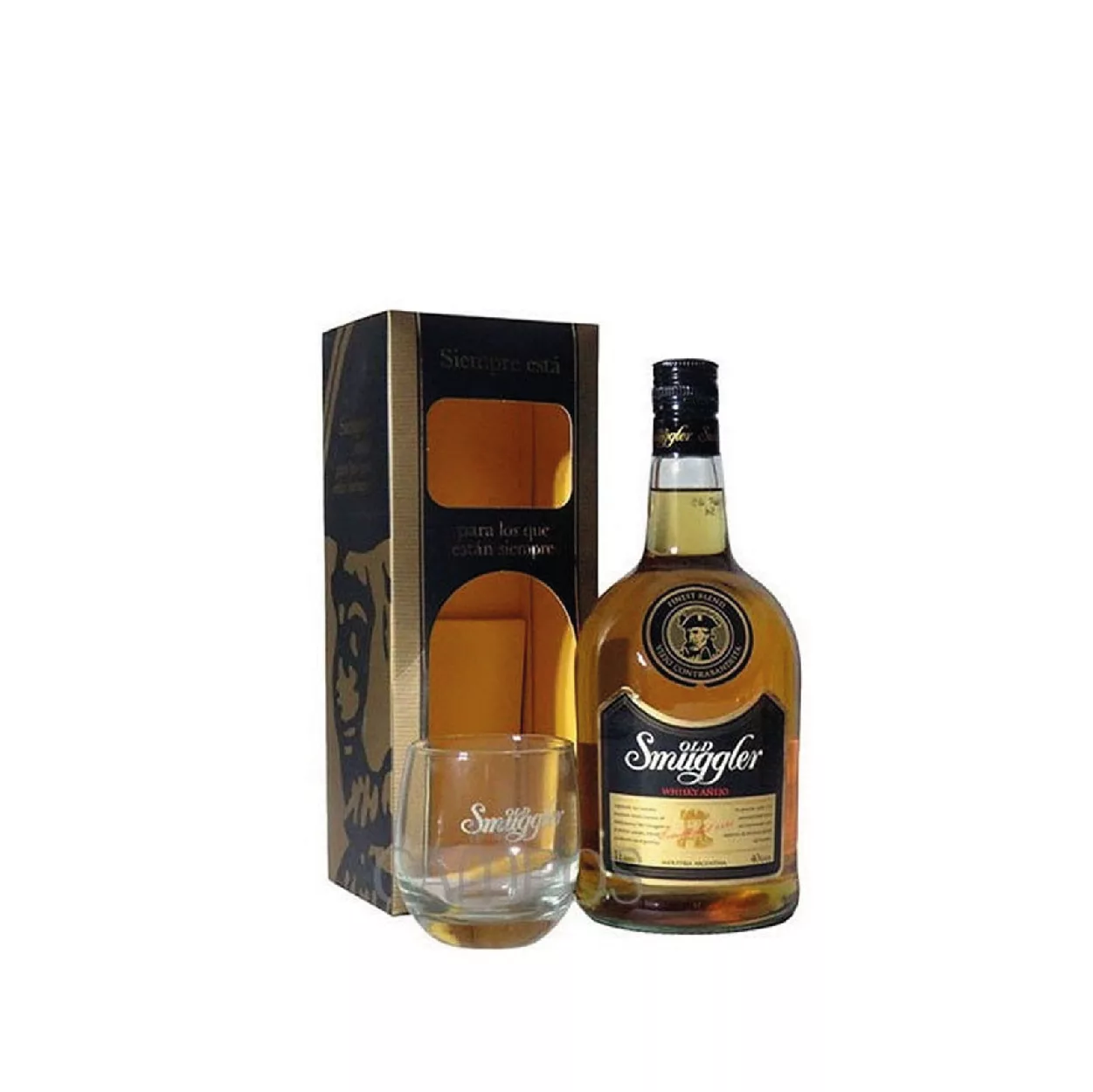WHISKY OLD SMUGLER AÑEJO + VASO
