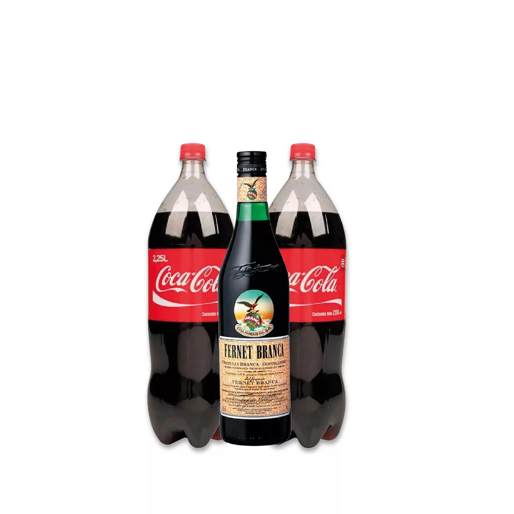 COMBO 1 FERNET 1L 2 COCA COLA 2,25L
