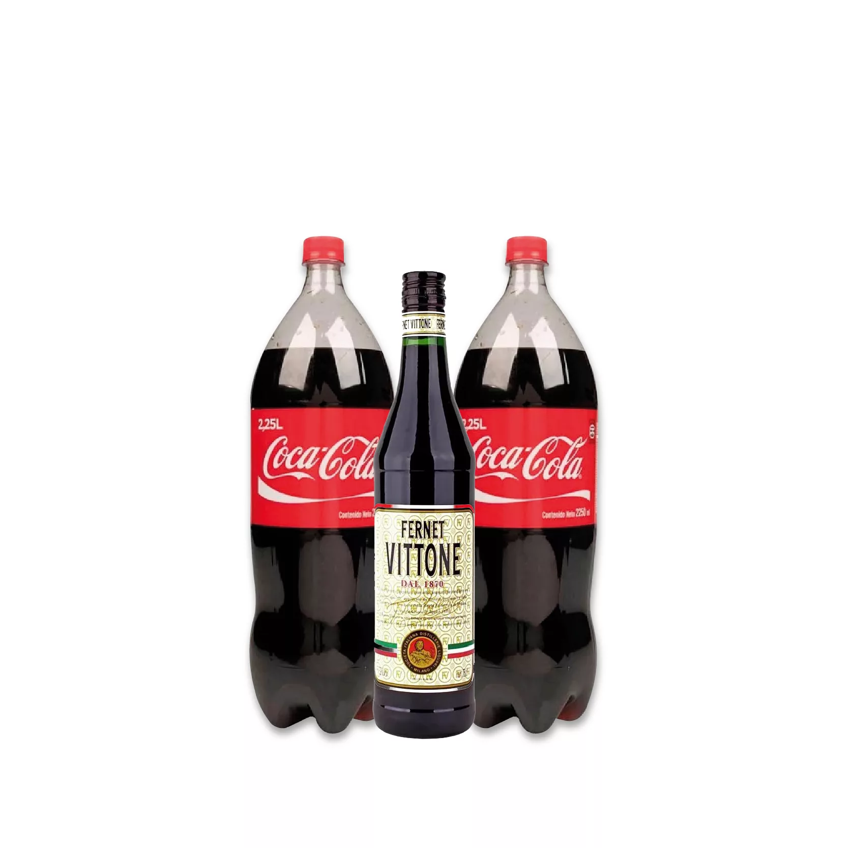 COMBO 1 FERNET VITTONE SPECIALE 750CC 2 COCA COLA 2,25L