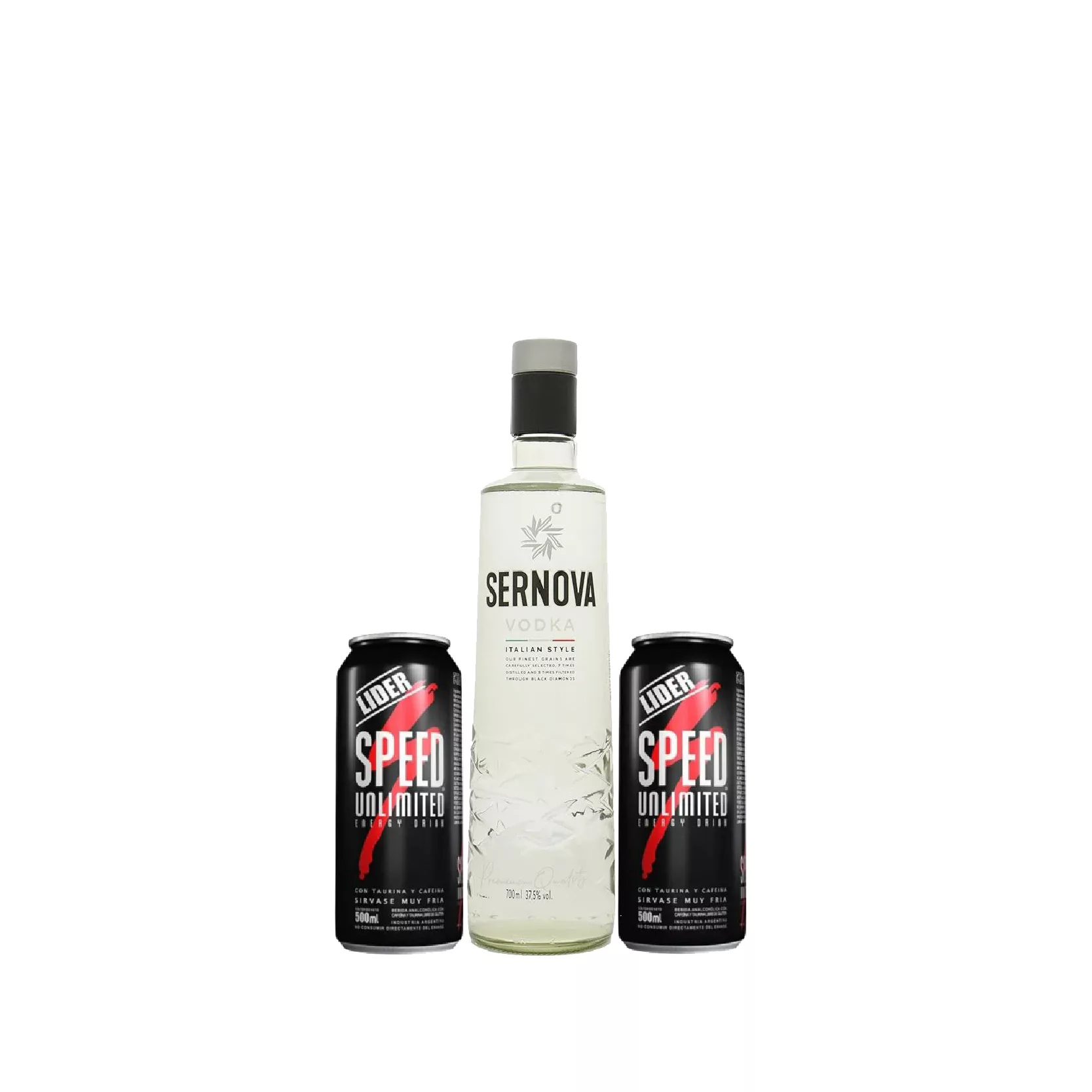 COMBO 1 VODKA SERNOVA 700CC 2 LATA SPEED 500CC