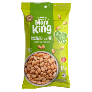 MANI KING TOSTADO SIN SAL 100G