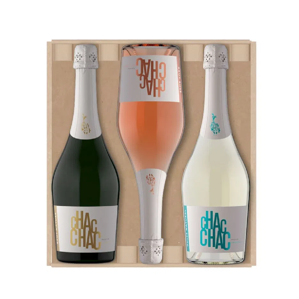 ESTUCHE ESPUMANTE CHAC CHAC X3