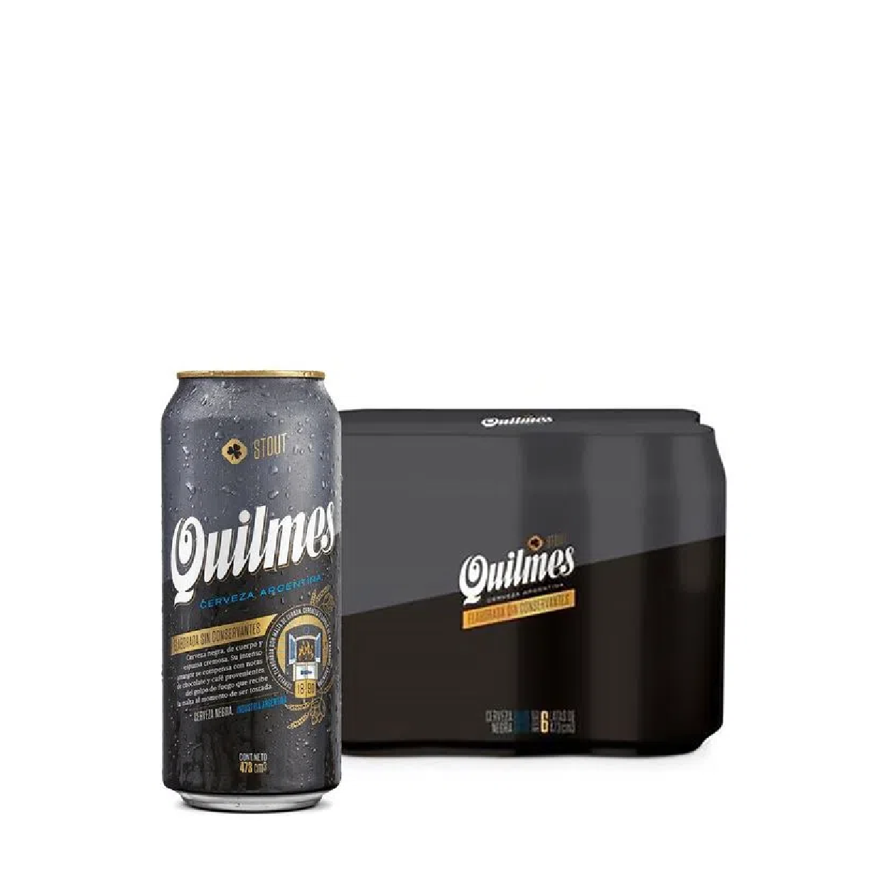 PACK 6 QUILMES STOUT 473CC