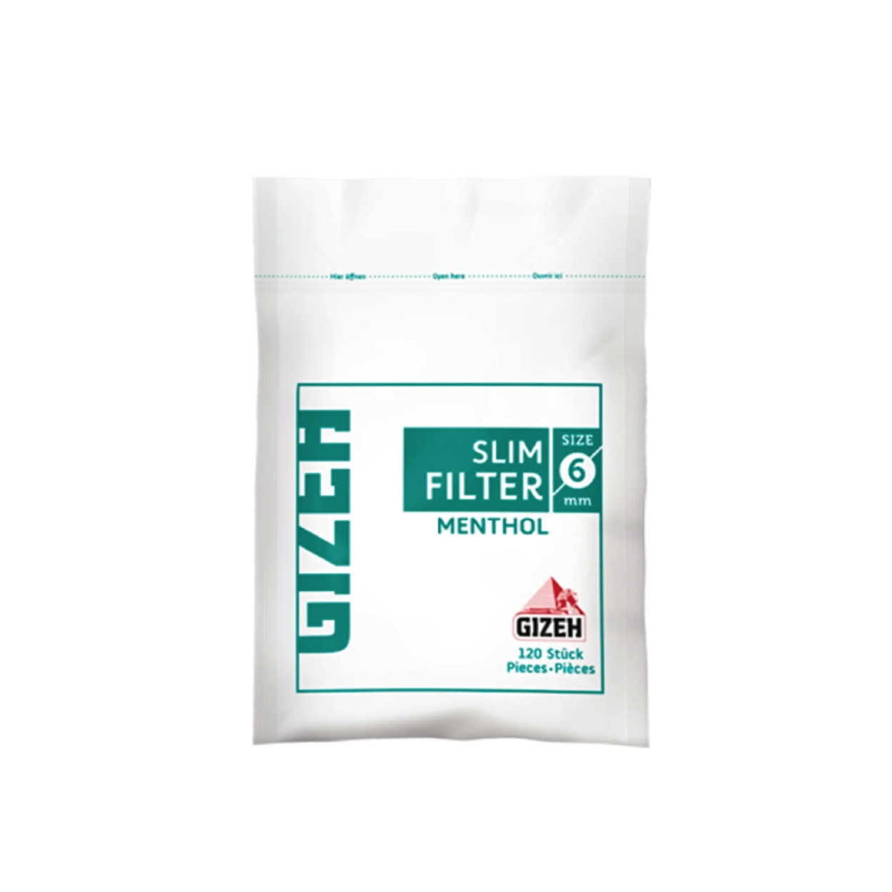 FILTRO GIZEH SLIM MENTOLADO X 120 6MM