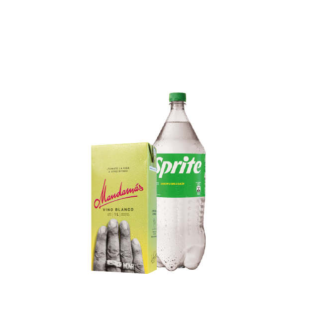 COMBO 1 MANDAMAS BLANCO + 1 SPRITE 2,25L