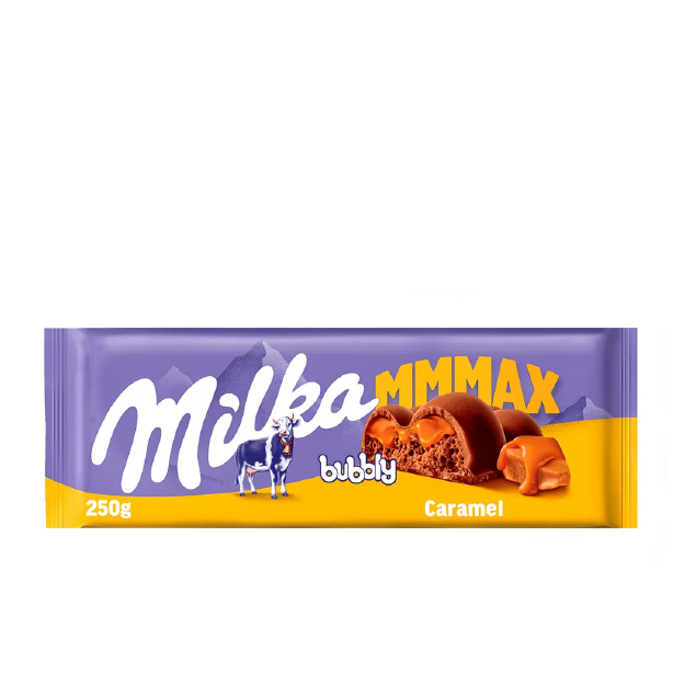 MILKA IMPORTADO BUBBLY CARAMEL 250G